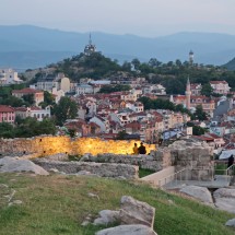 Old town of Plovdiv seen from the Nebet Tepe Hill, where Thracian settlements were found about 8000 years ago